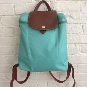 Longchamp Le Pliage backpack - Mint/ green